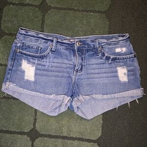 YMI Y2K Distressed & Ripped Jean Shorts - Women's 11